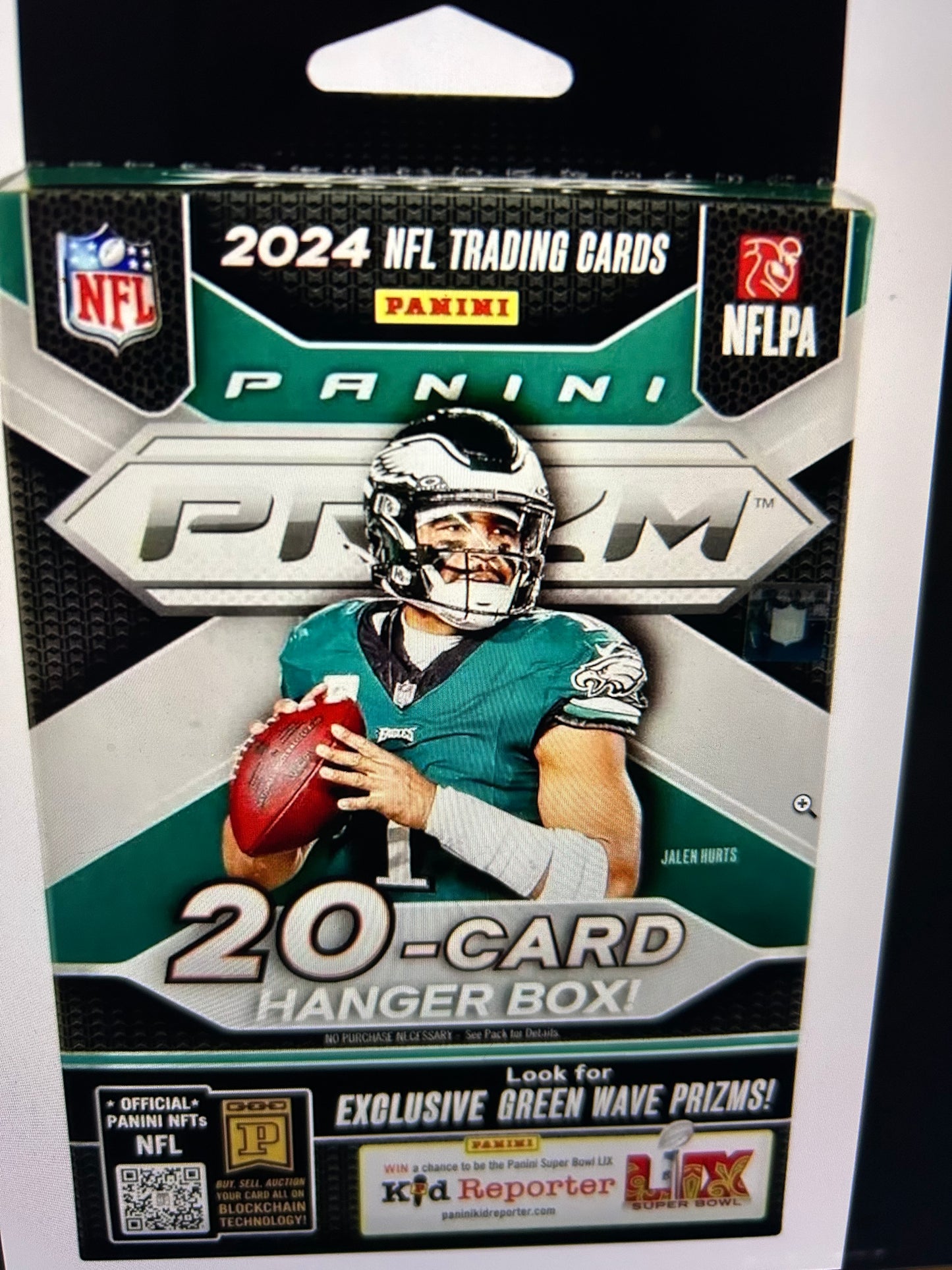 2024 Panini Prizm Football Hanger Box. Exclusive Green Wave Prizms!