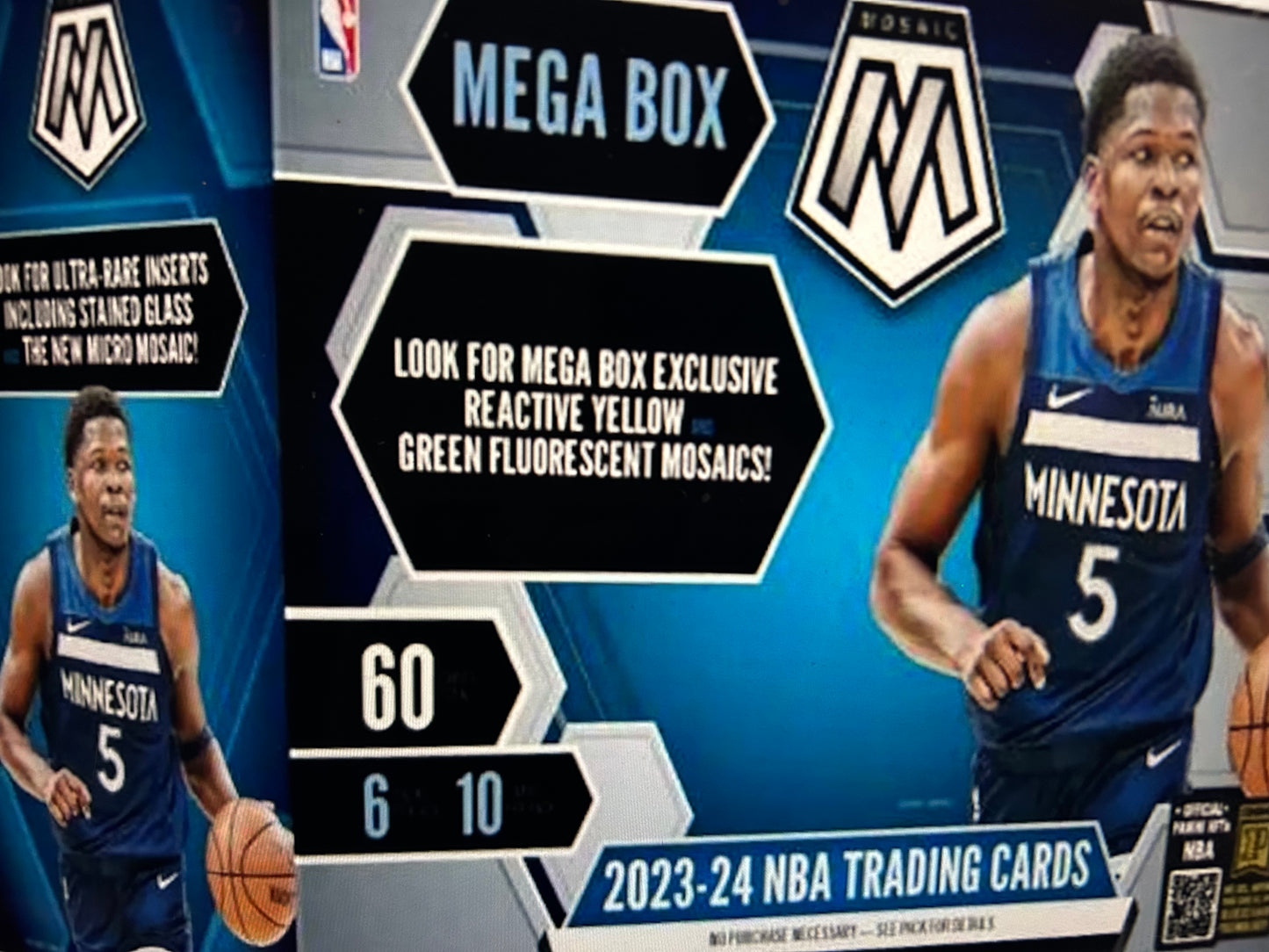 2023/24 Panini Mosaic Basketball Mega Box (Yellow & Green Mosaics!)