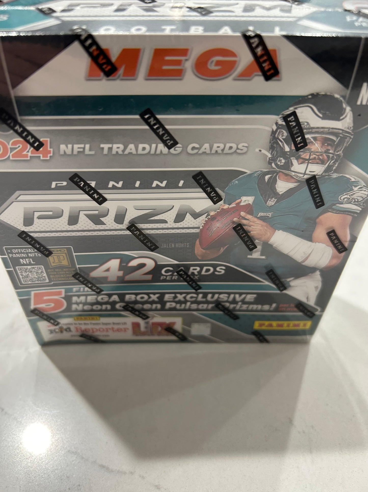 2024 Panini Prizm Football Mega Box (Neon Green Pulsar)