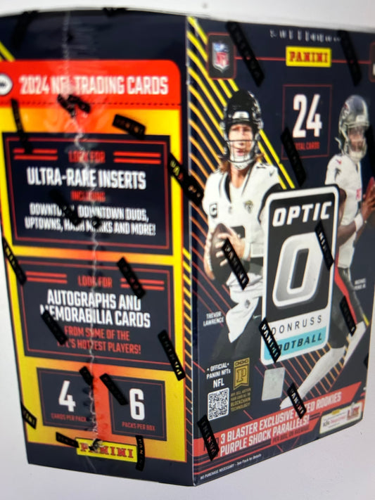 2024 Panini Donruss Optic Football 6-Pack Blaster Box (Purple Shock)
