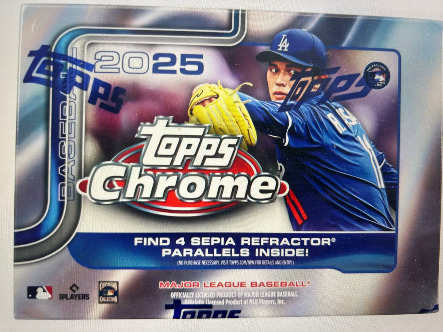 2025 Topps Chrome Baseball 7-Pack Blaster Box