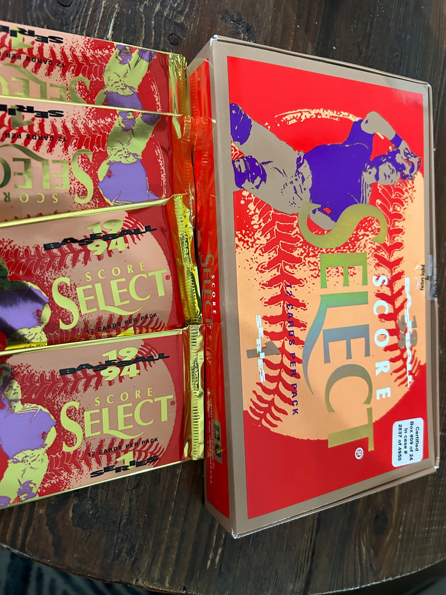 1994 Score Select Series 1 Baseball 4 Pack Lot For Sale