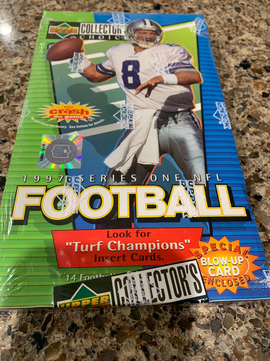 1997 Upper Deck Collector's Choice Series 1 Football Hobby Thin Box