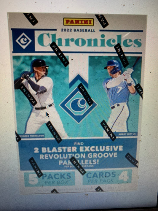 2022 Panini Chronicles Baseball 5-Pack Blaster Box