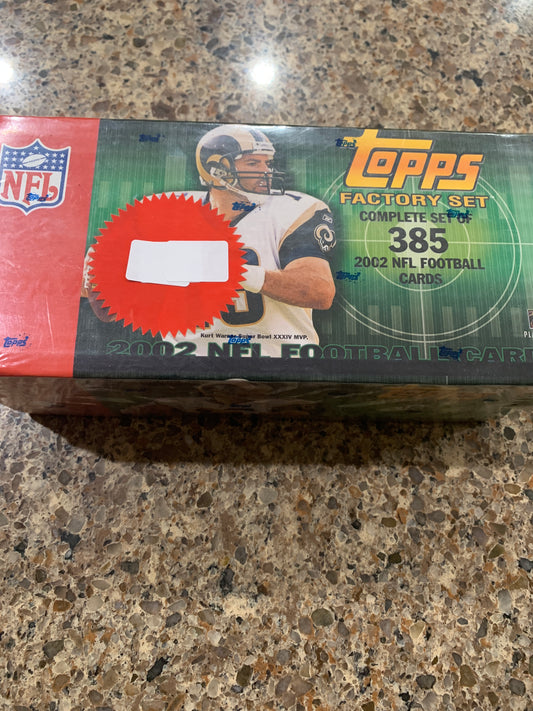 2002 Topps Football Factory Sealed Complete Set!!! 385 Cards Total