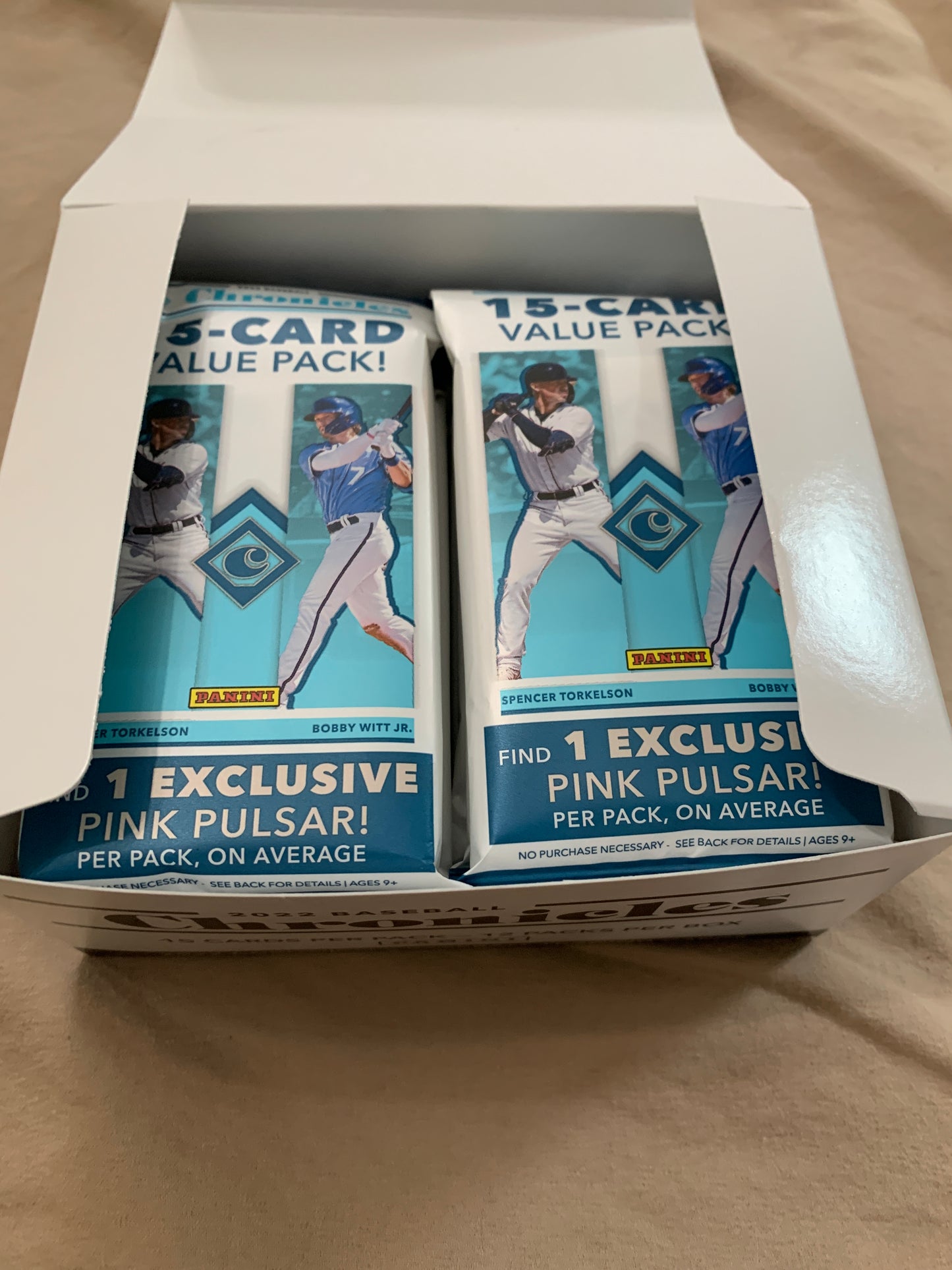2022 Panini Chronicles Baseball Jumbo Value 12-Pack Box
