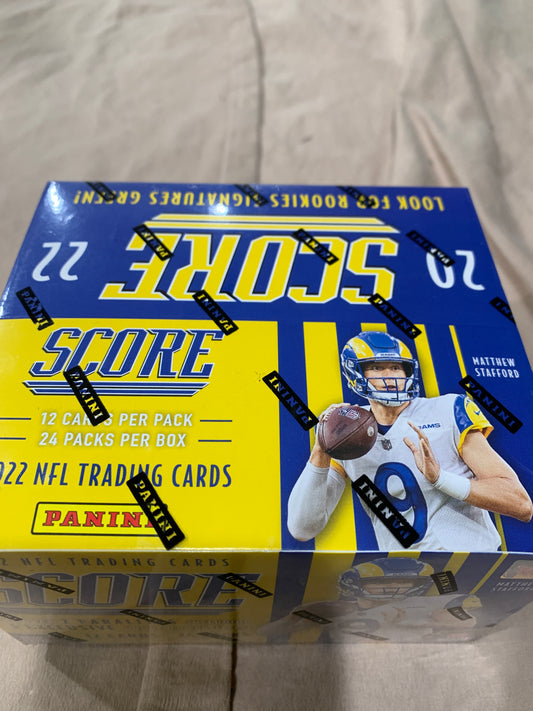 2022 Panini Score Football Retail 24-Pack Box