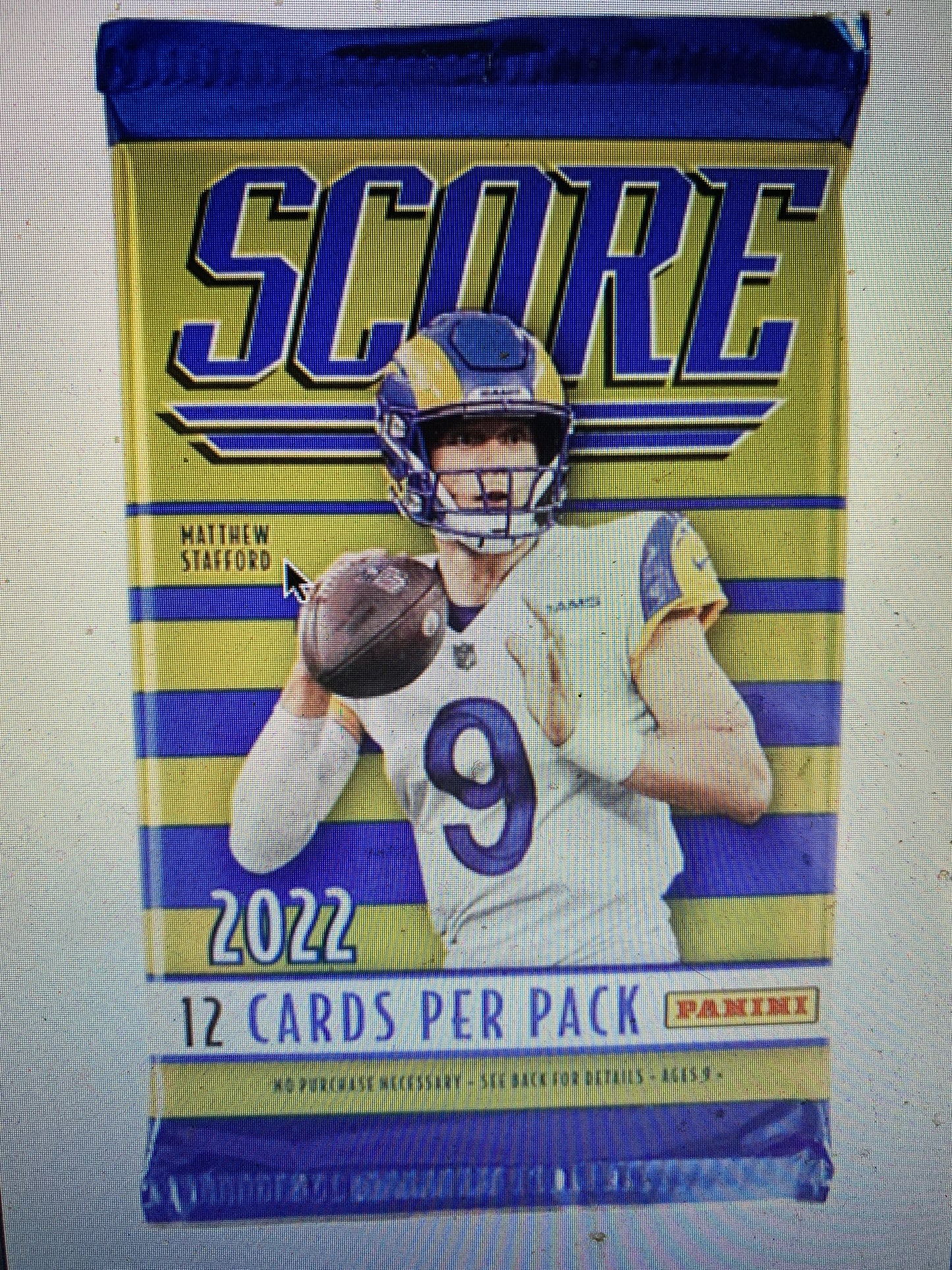 2022 Panini Score Football Retail 3 Pack lot. This listing is for a 3 pack lot.