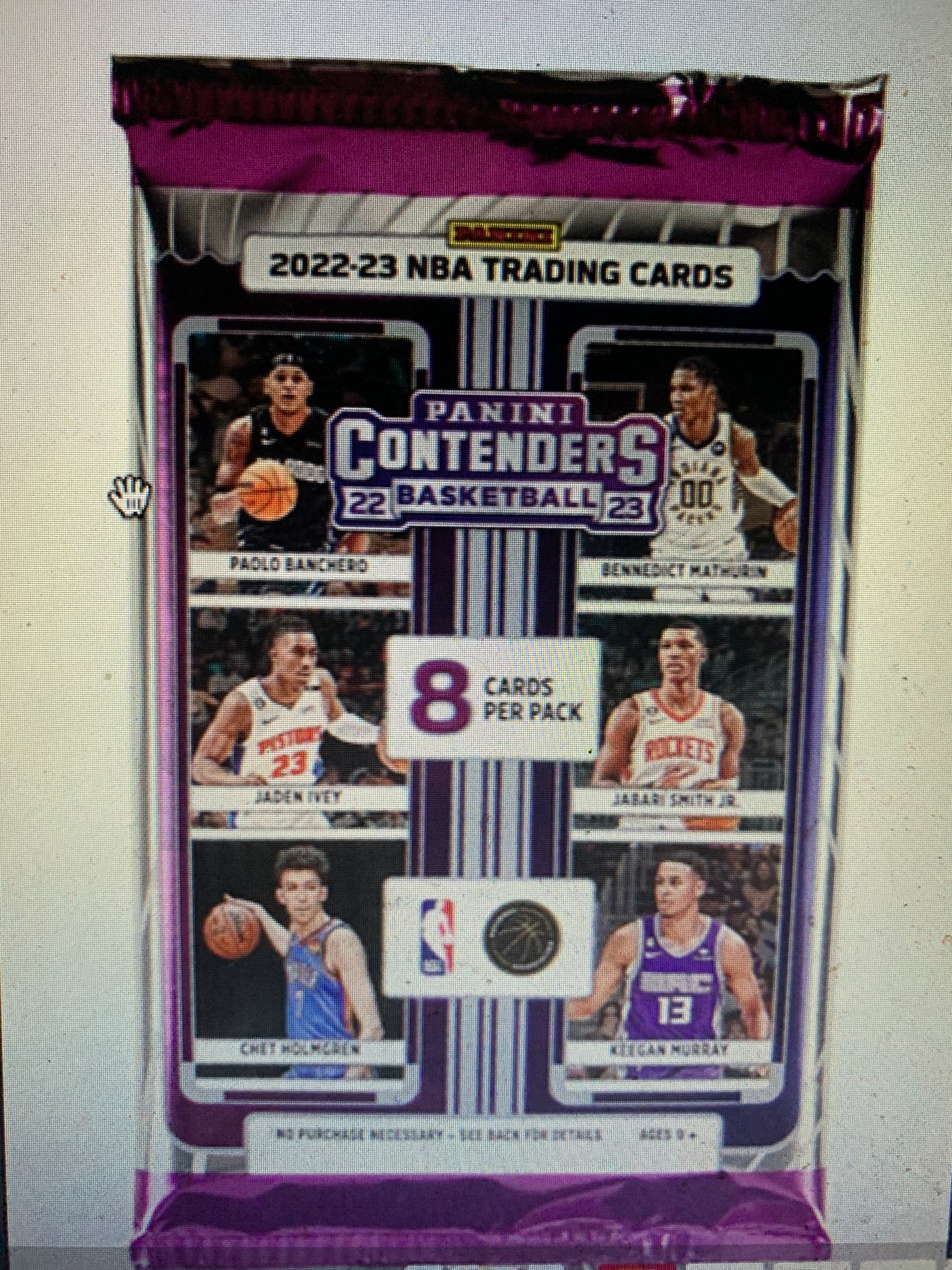 2022/23 Panini Contenders Basketball Hobby Pack. This listing is for a single hobby pack