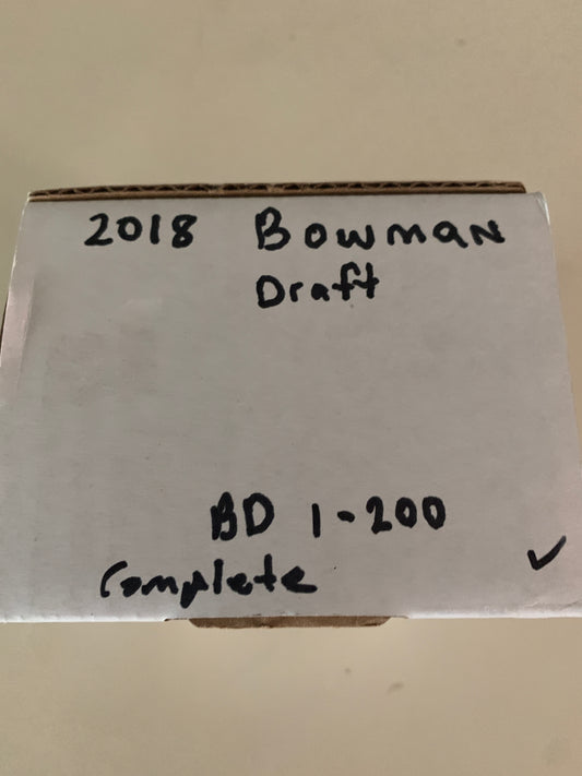 2018 Bowman Draft Baseball Complete Hand Collated Paper Base Set 1-200