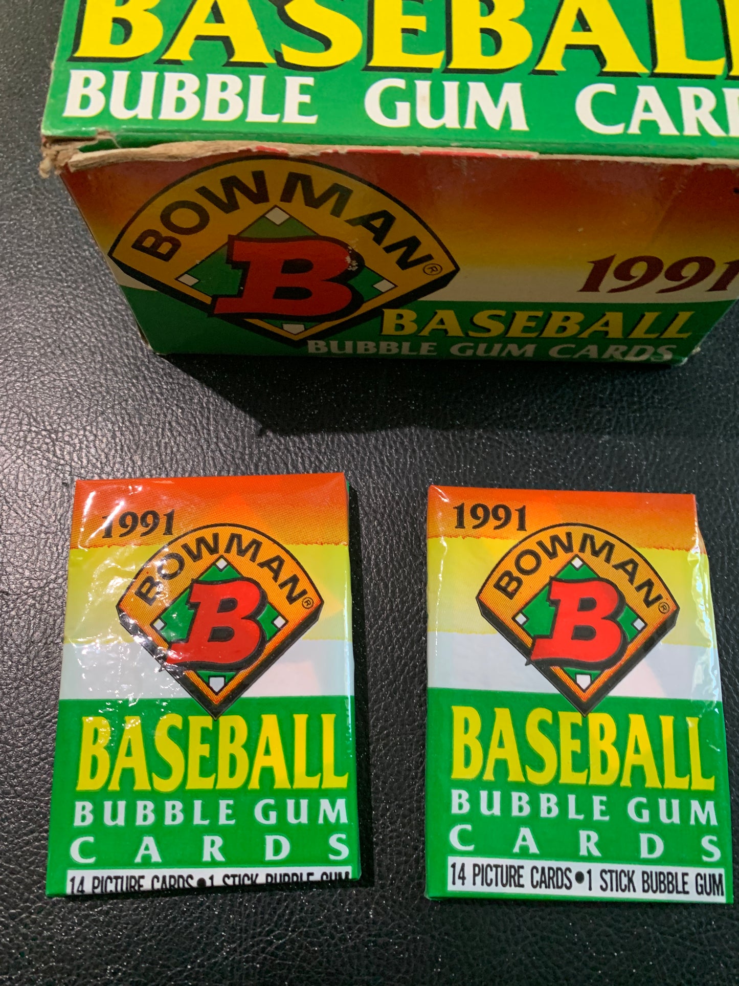 1991 bowman baseball  single wax pack for sale Chipper, Thome, and Mussina RC
