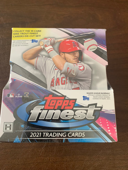 2021 Topps Finest Master Hobby Box. 2 Chrome Autos per Master Box