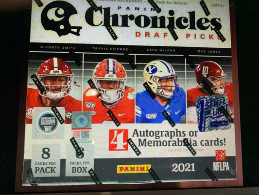 2021 FOTL Panini Chronicles Draft Picks Football Hobby Box. Rare FOTL RC Devonta Smith, Mac Jones, Etienne, Zack Wilson and many more