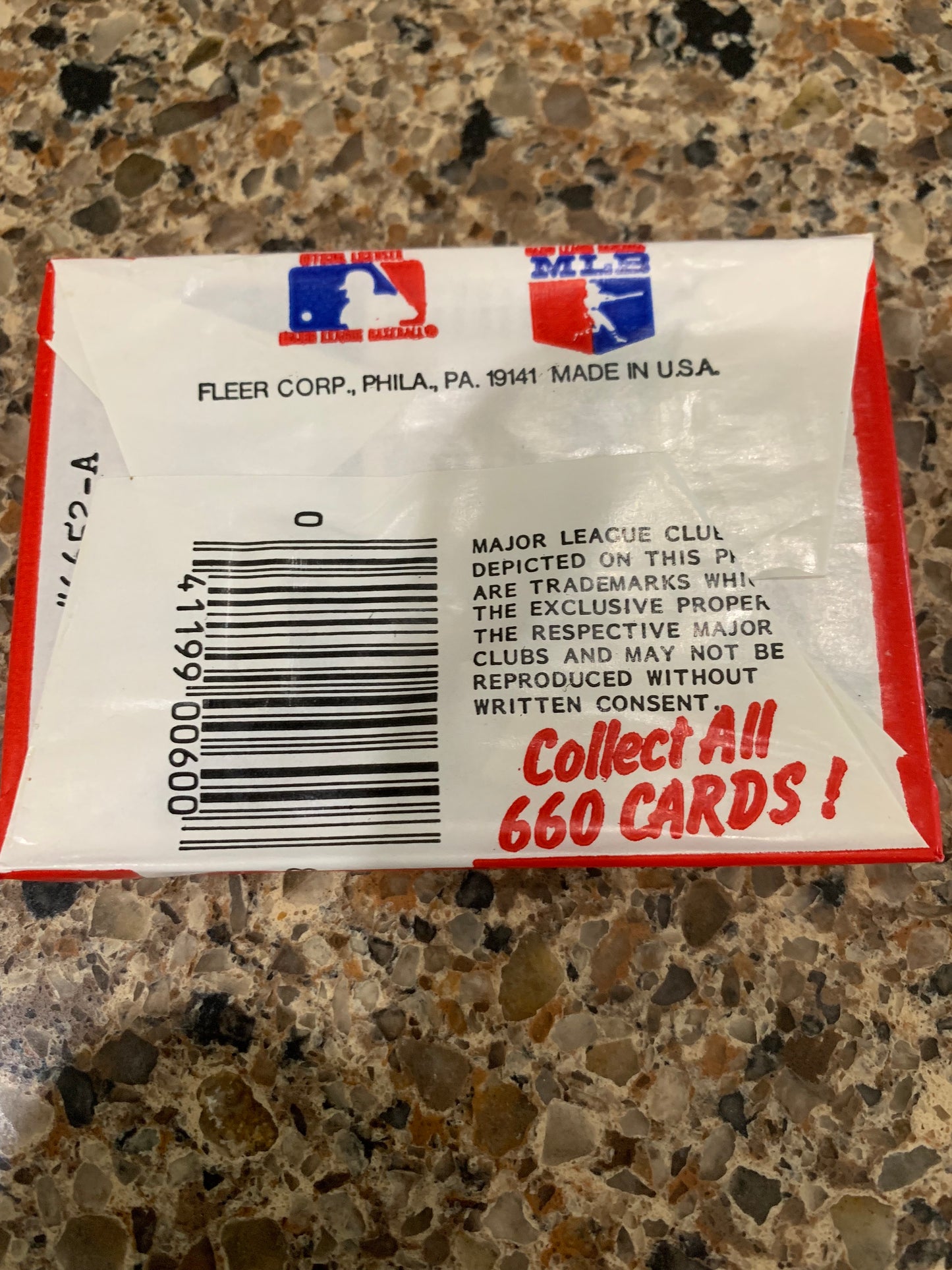 1983 baseball Single Vintage wax pack