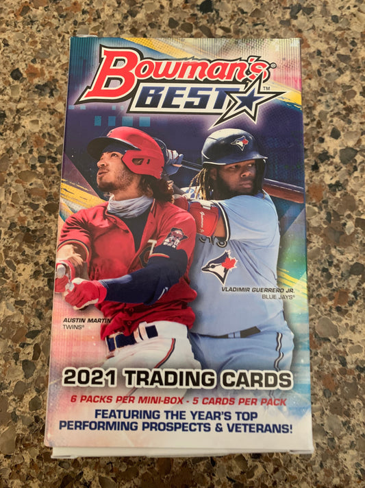 2021 Bowman's Best Baseball Master Hobby Single Mini Box - Wander Franco Auto RC