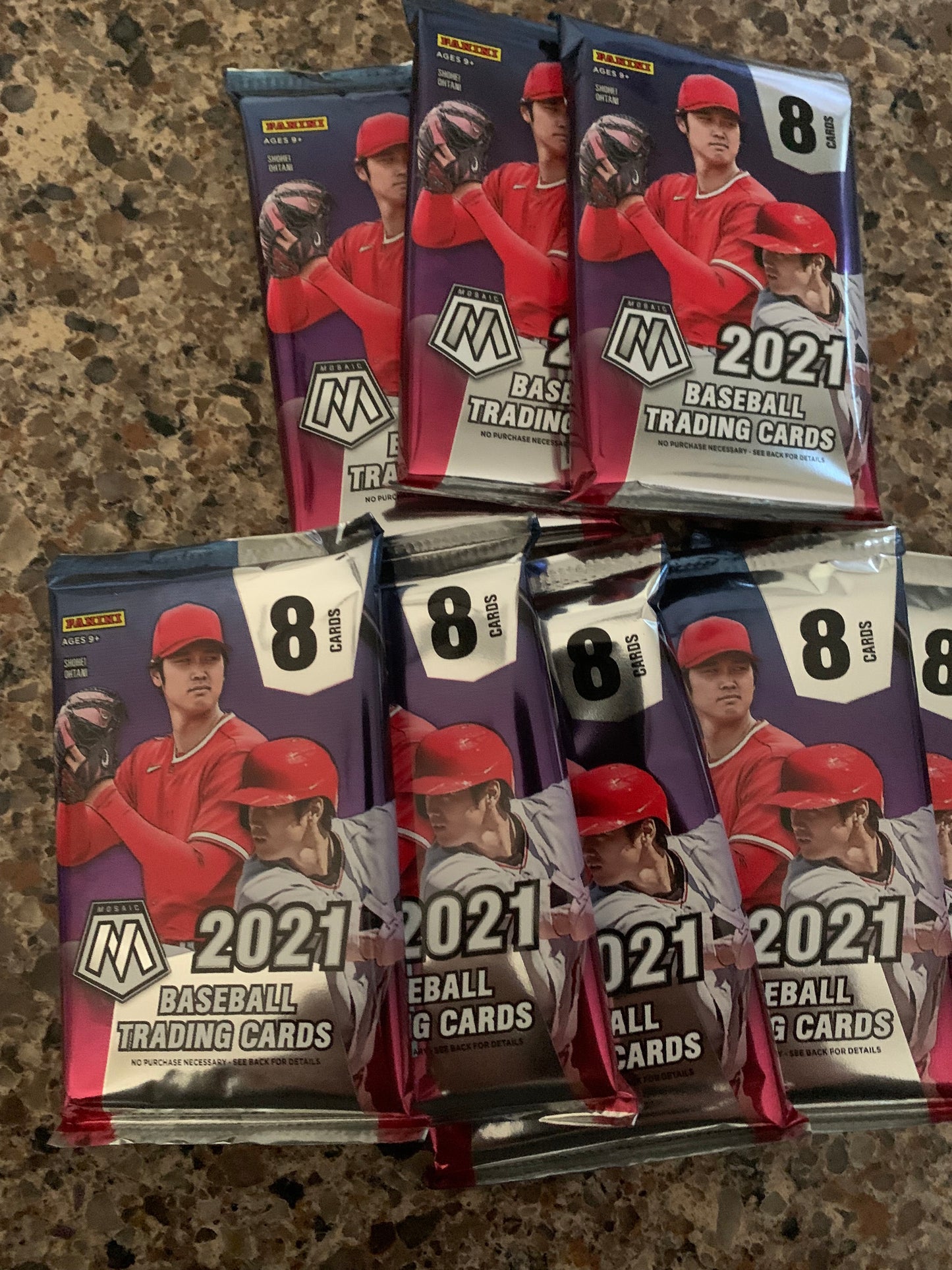 2021 Panini Mosaic Baseball mega pack (Reactive Blue Parallels!) Factory Sealed this listing is for a single pack