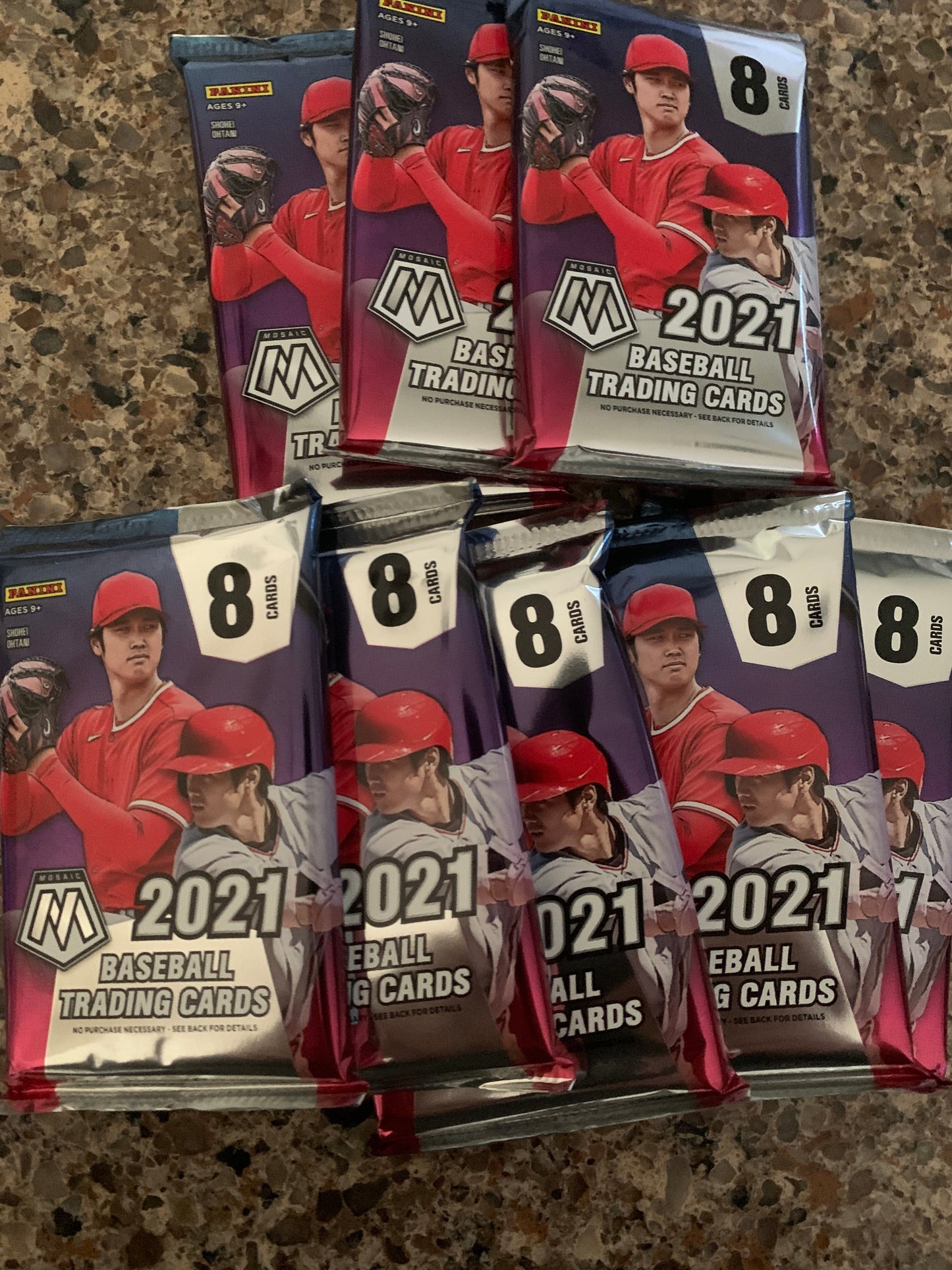 2021 Panini Mosaic Baseball mega pack (Reactive Blue Parallels!) Factory Sealed this listing is for a single pack