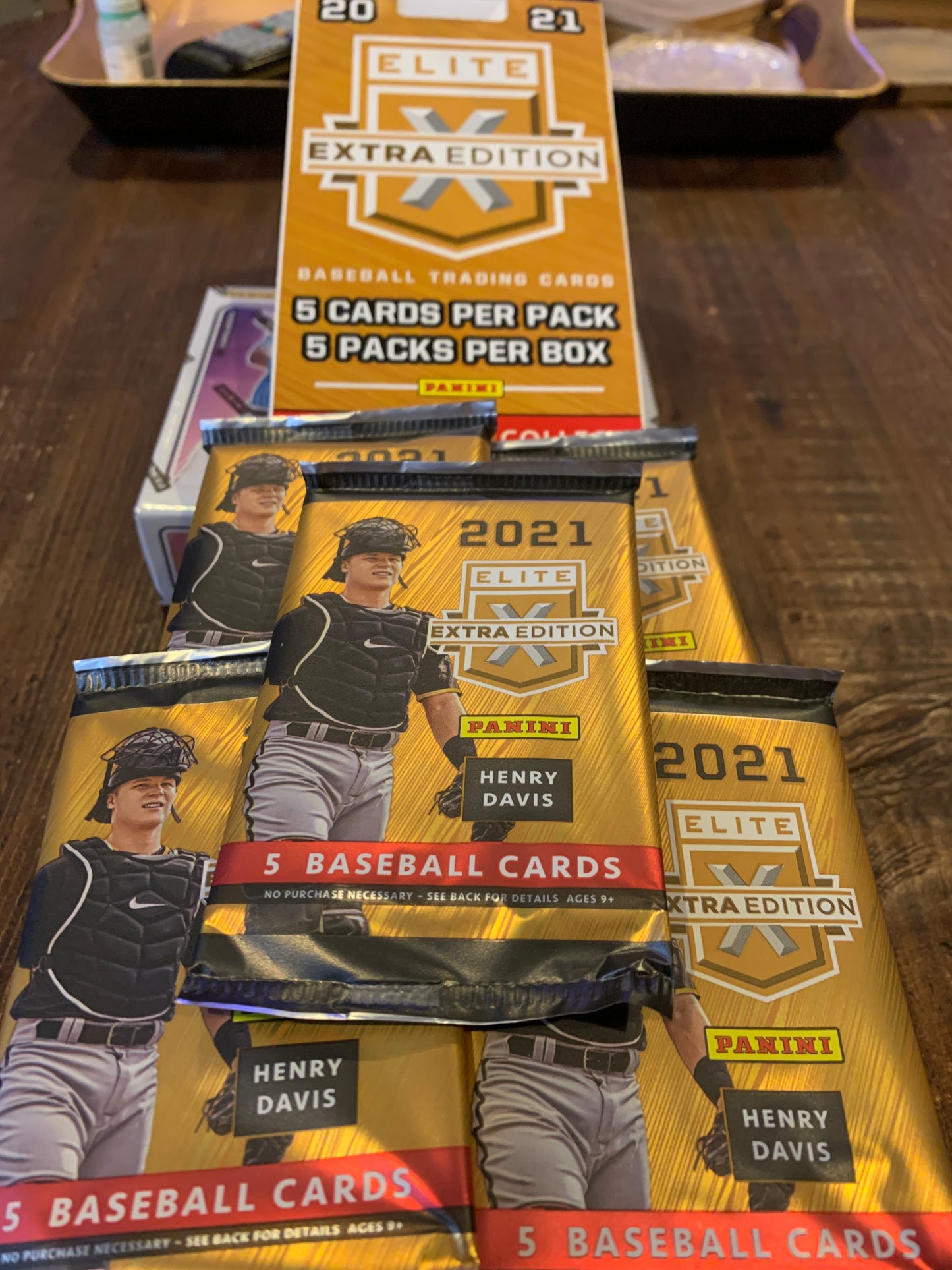 2021 Panini Hobby Elite Extra Edition Baseball Single Hobby Pack if you like autos this is the pack for you 2 auto or 2 relics per pack
