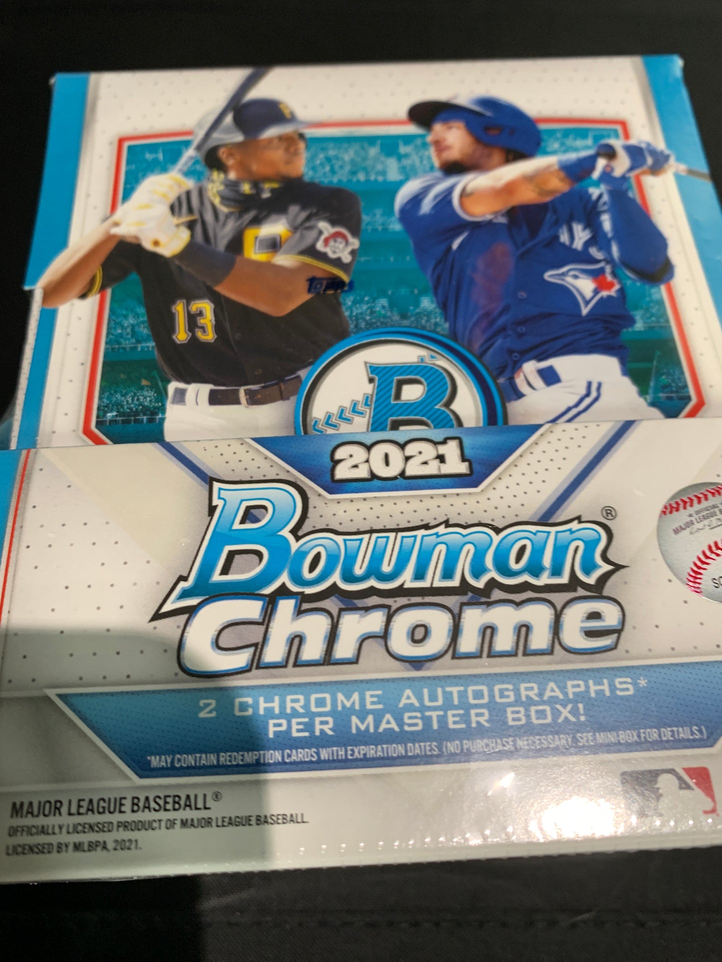 2021 Bowman Chrome Baseball Master Hobby Box Look for all the latest Rookies Joey Bart, Andrew Vaughn, Bobby Dalbec and many more