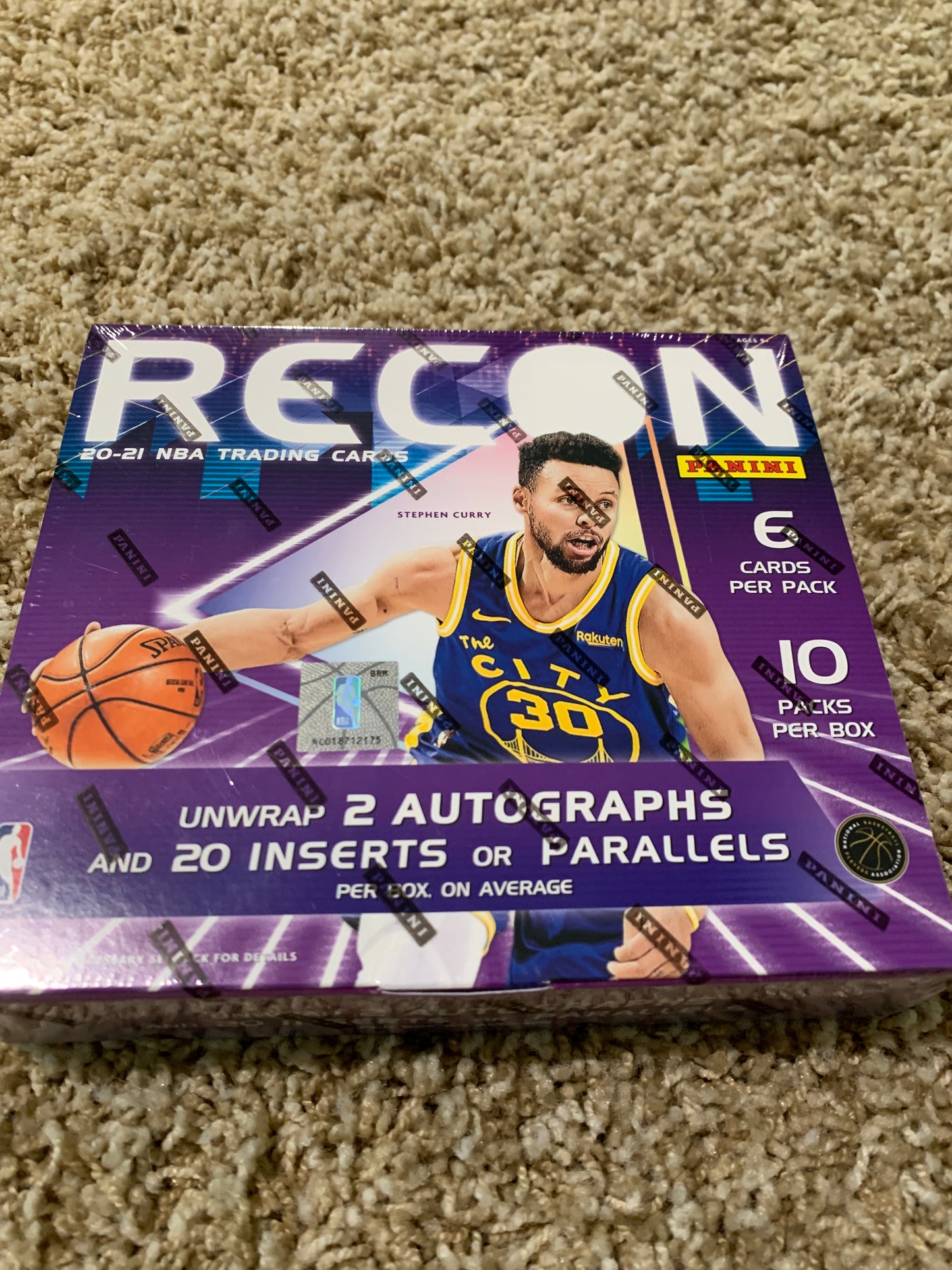 2020-21 Panini Recon Basketball Factory Sealed Hobby Box (1 box)