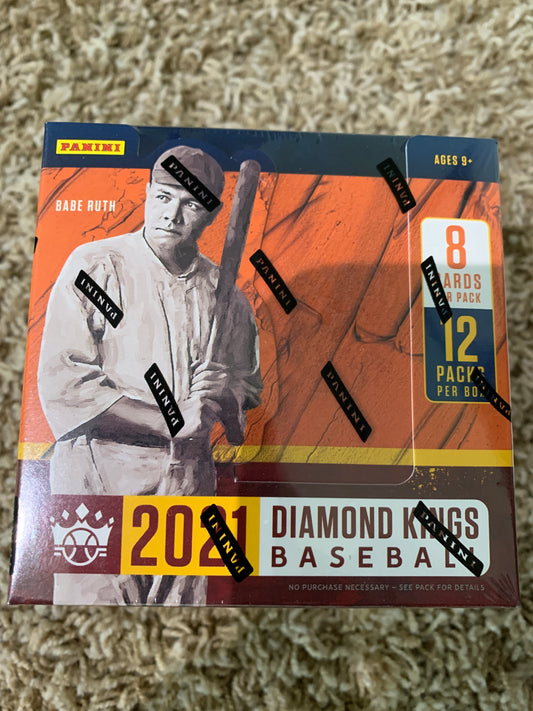 2021 Panini Donruss Diamond Kings Baseball Sealed Hobby Box 2 Hits!