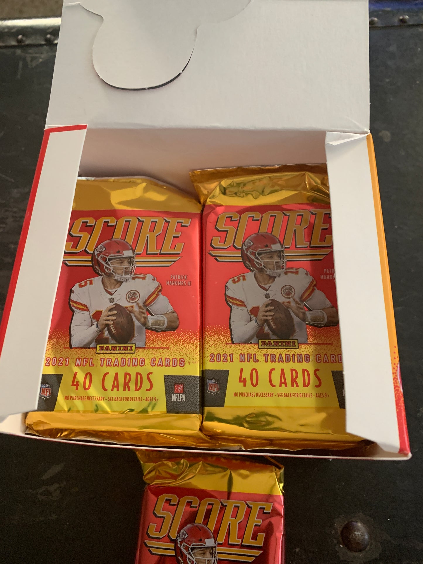 2021 Panini Score Football Hobby Single Pack Look for rookie Jones, Lawrence, Chase, and a chance to Pull an auto from one of these packs