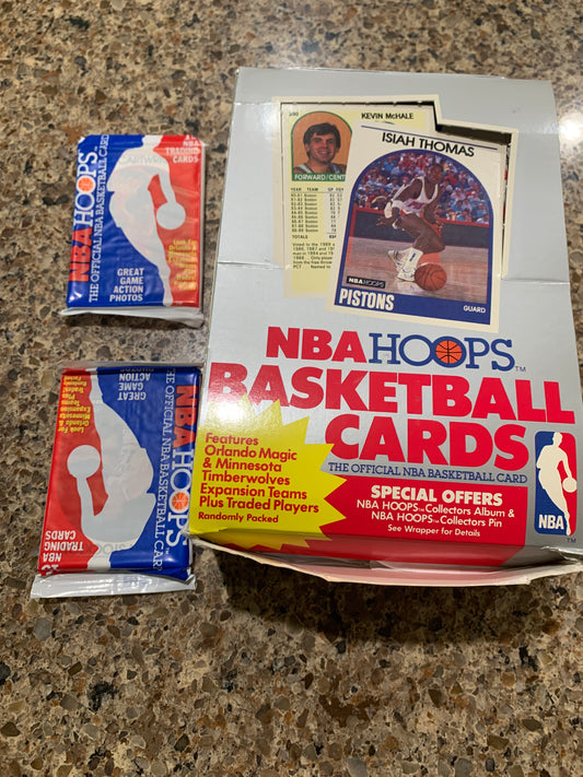 1989-90 Hoops Basketball Sealed Pack David Robinson Rookie Card RC