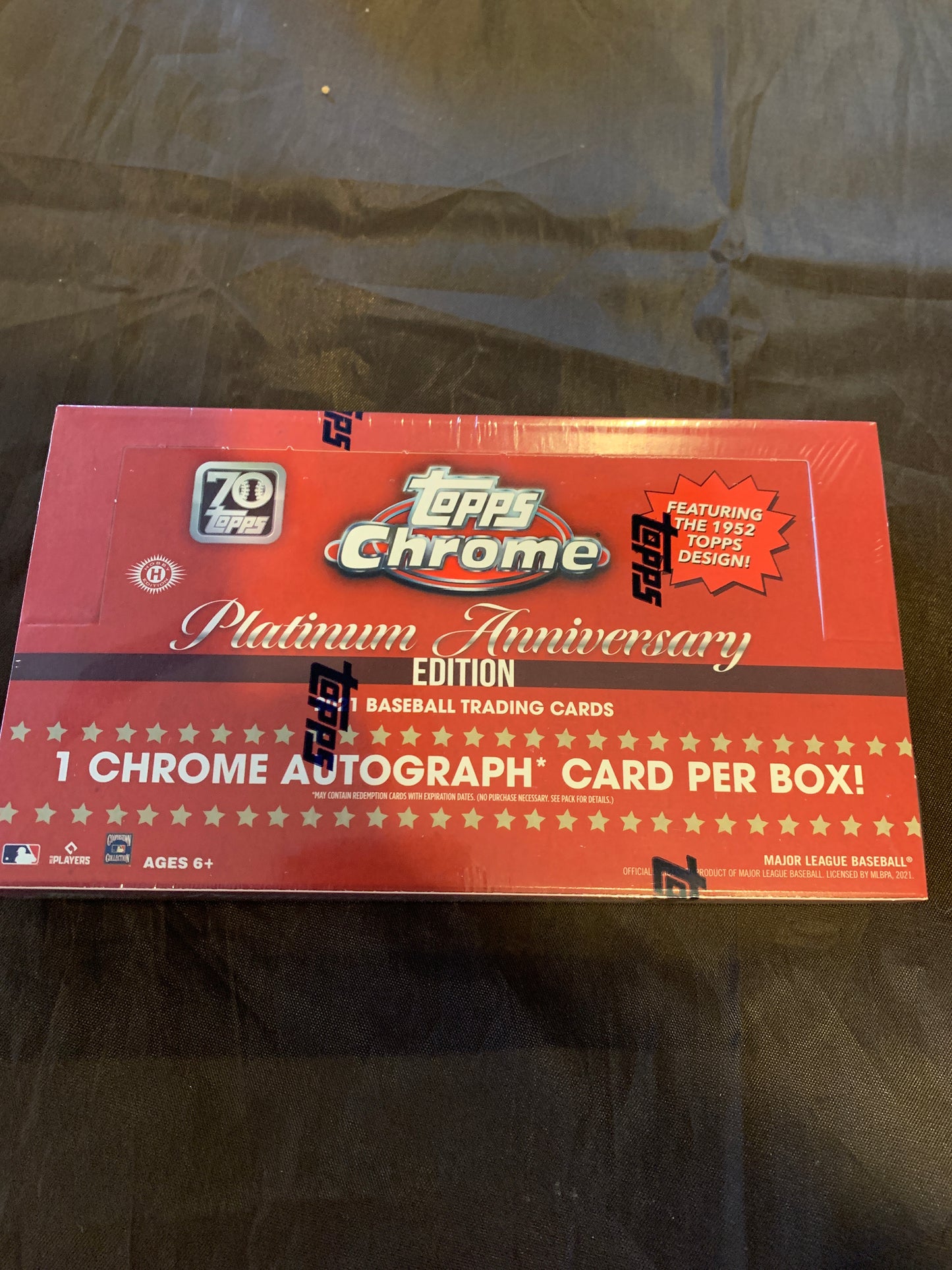 2021 Topps Chrome Platinum Anniversary Baseball Hobby Box - Factory Sealed