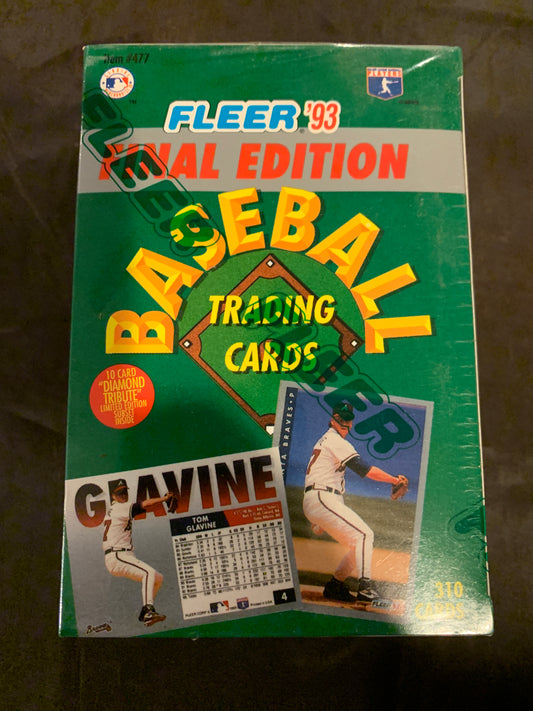 1993 Fleer Baseball Final Edition Update Factory Set W/10 Diamond Tribute Cards