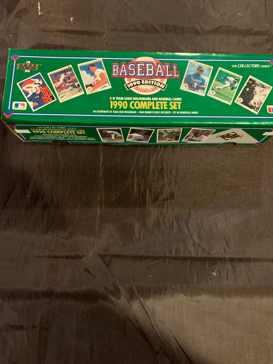 1990 Upper Deck Baseball Complete Set With 3-D Team Logo Holograms The Collector's Choice