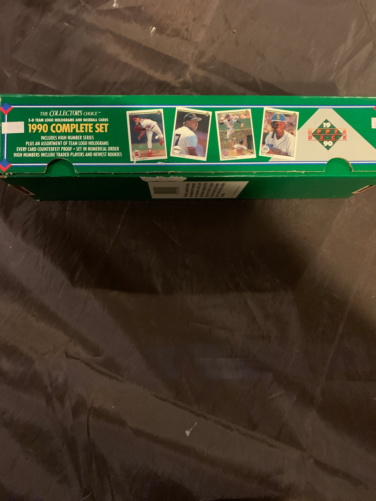 1990 Upper Deck Baseball Complete Set With 3-D Team Logo Holograms The Collector's Choice