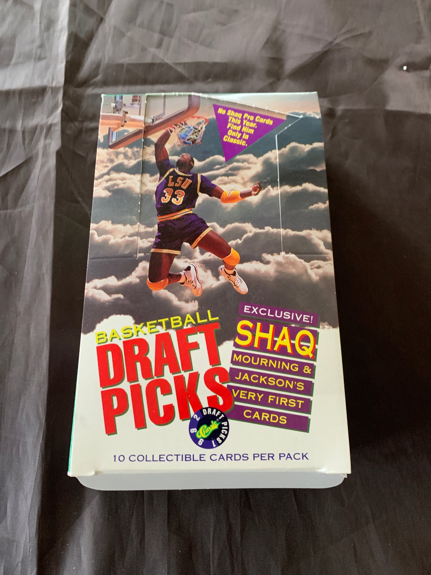 1992 Classic Basketball Draft Picks 10 Cards Pack Sealed Single Pack For Sale. Shaq RC