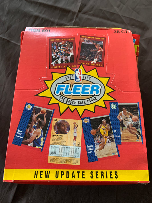 1991-92 Fleer Basketball Update Series Single Pack For Sale