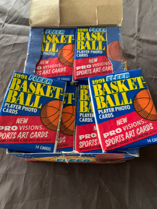 1991-92 Fleer Basketball Single Pack For Sale