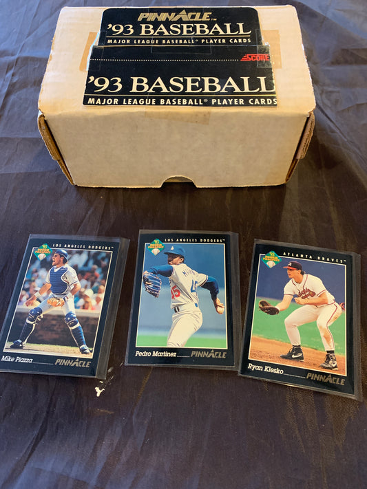 1993 Pinnacle Baseball Series 1 Set 1-288 Pedro,Piazza,Klesko RC