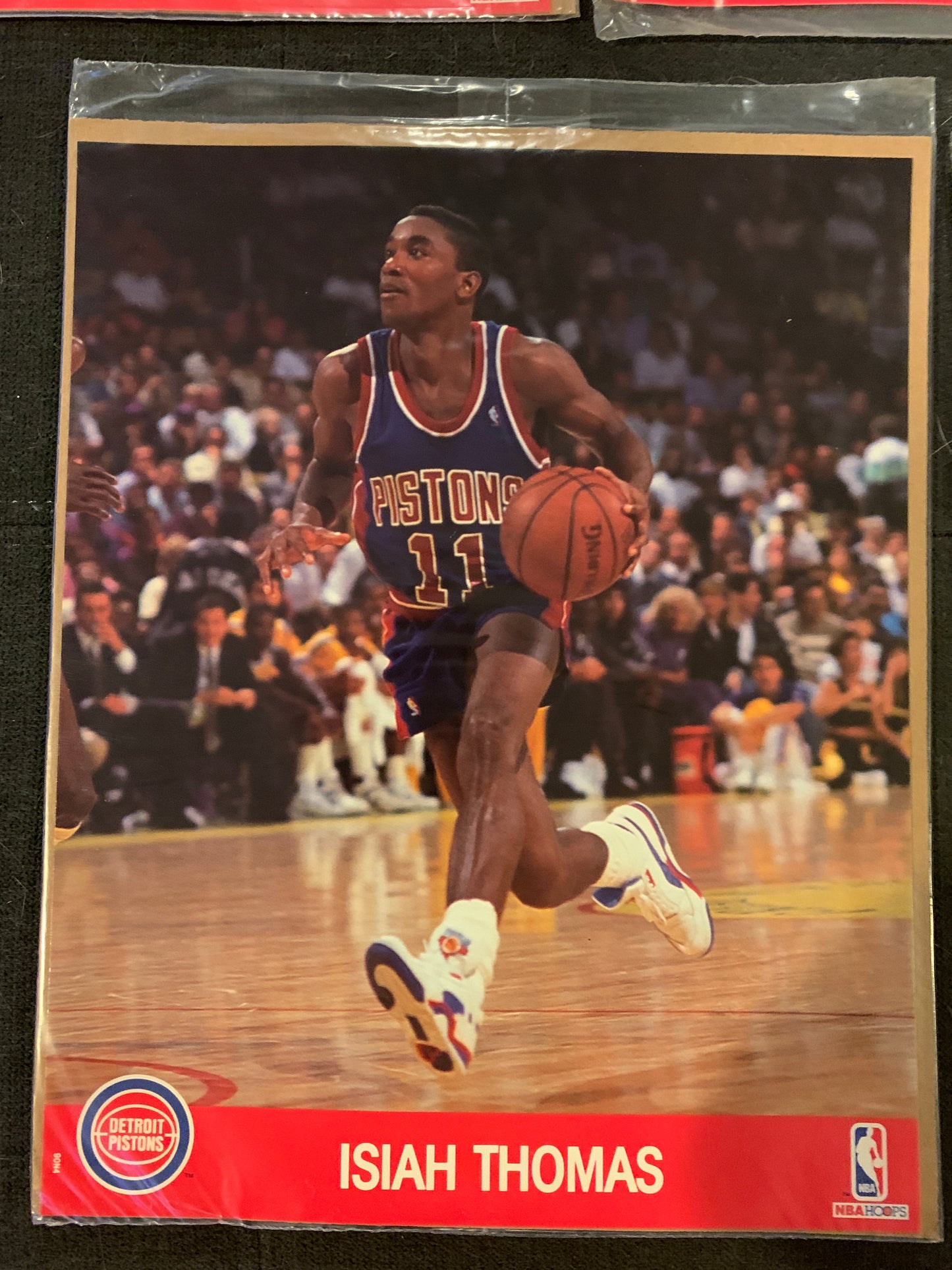 1990-91 Basketball Hoops Action Photo Vintage Isiah Thomas Detroit Pistons 8x10 Photo New
