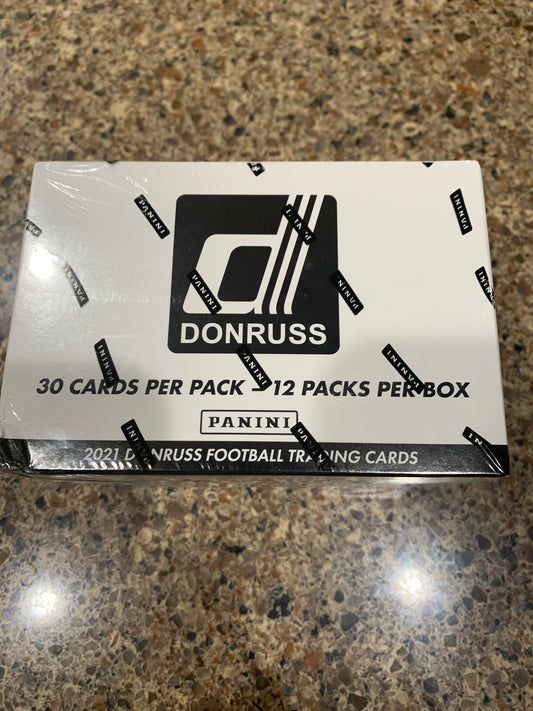 2021 Donruss Football Sealed JUMBO FAT CELLO Pack Box-360 Cards! 48 Parallels