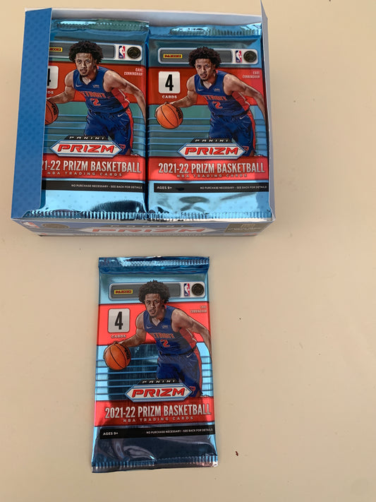 2021-22 Panini Prizm Basketball Retail Pack From Factory Sealed Box RC Cade,Suggs