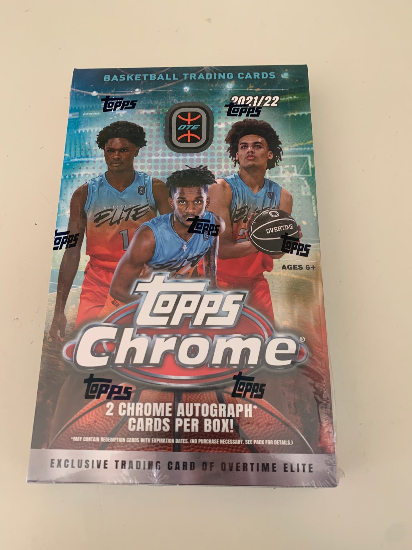 2021/22 Topps Chrome Overtime Elite Basketball Factory Sealed Hobby Box
