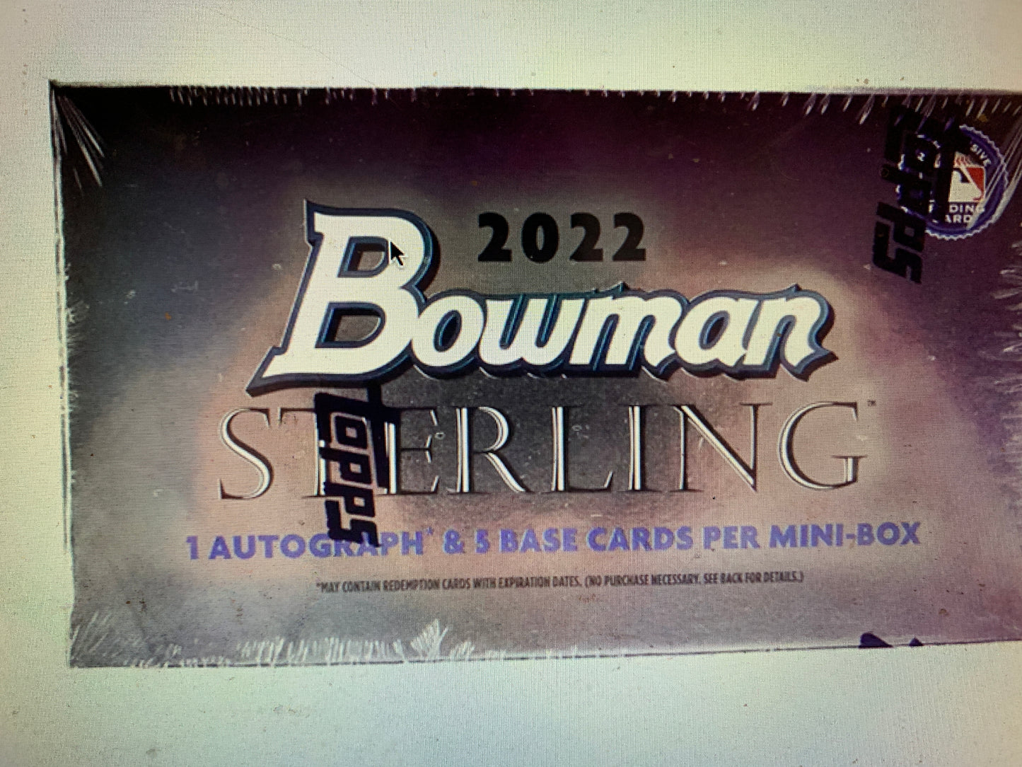 2022 Bowman Sterling Baseball Hobby Mini-Box 1 Auto Per Box