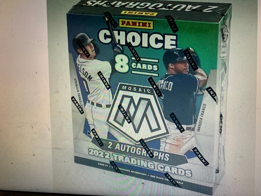 2022 Panini Mosaic Choice Baseball Hobby Box