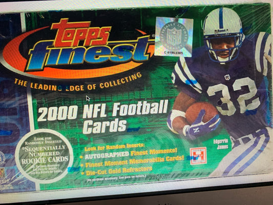 2000 Topps Finest Football Hobby Box