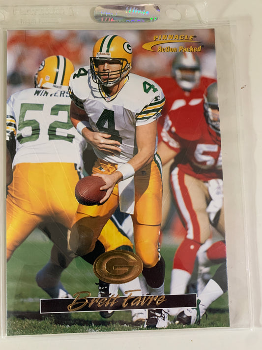 1996 Brett Favre Pinnacle Action Packed Jumbo #4 of 4