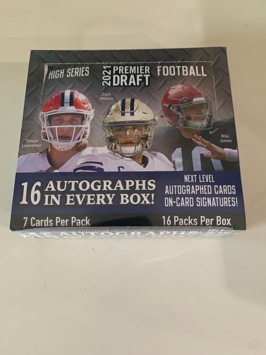 2021 Sage Hit Premier Draft High Series Football Hobby Box