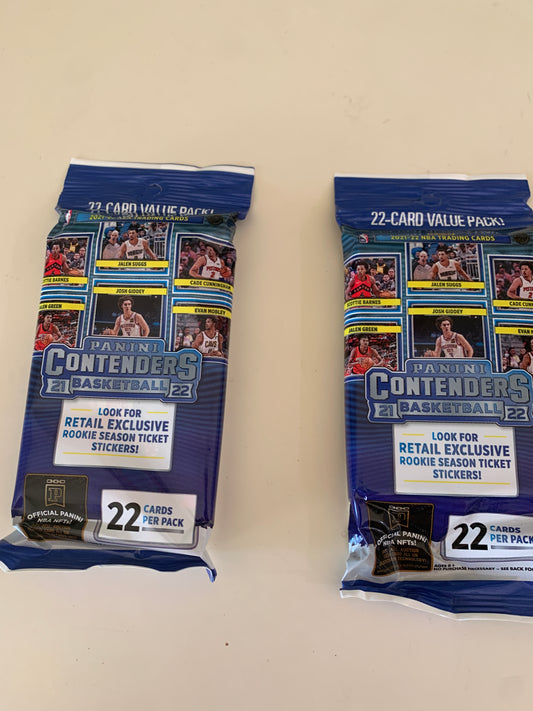 2021/22 Panini Contenders Basketball Jumbo Value Pack