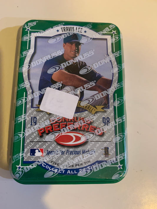 1998 Donruss Preferred Travis Lee -Donruss Tin. Original sealed Tin Rare Finds