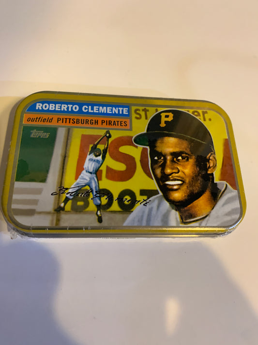 1998 Topps Roberto Clemente Commemorative 1955 Tin Sealed With Cards