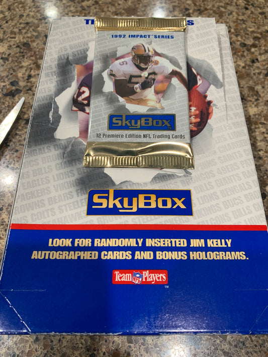 1992 Skybox The Impact Series Football 4 Pack Lot For Sale