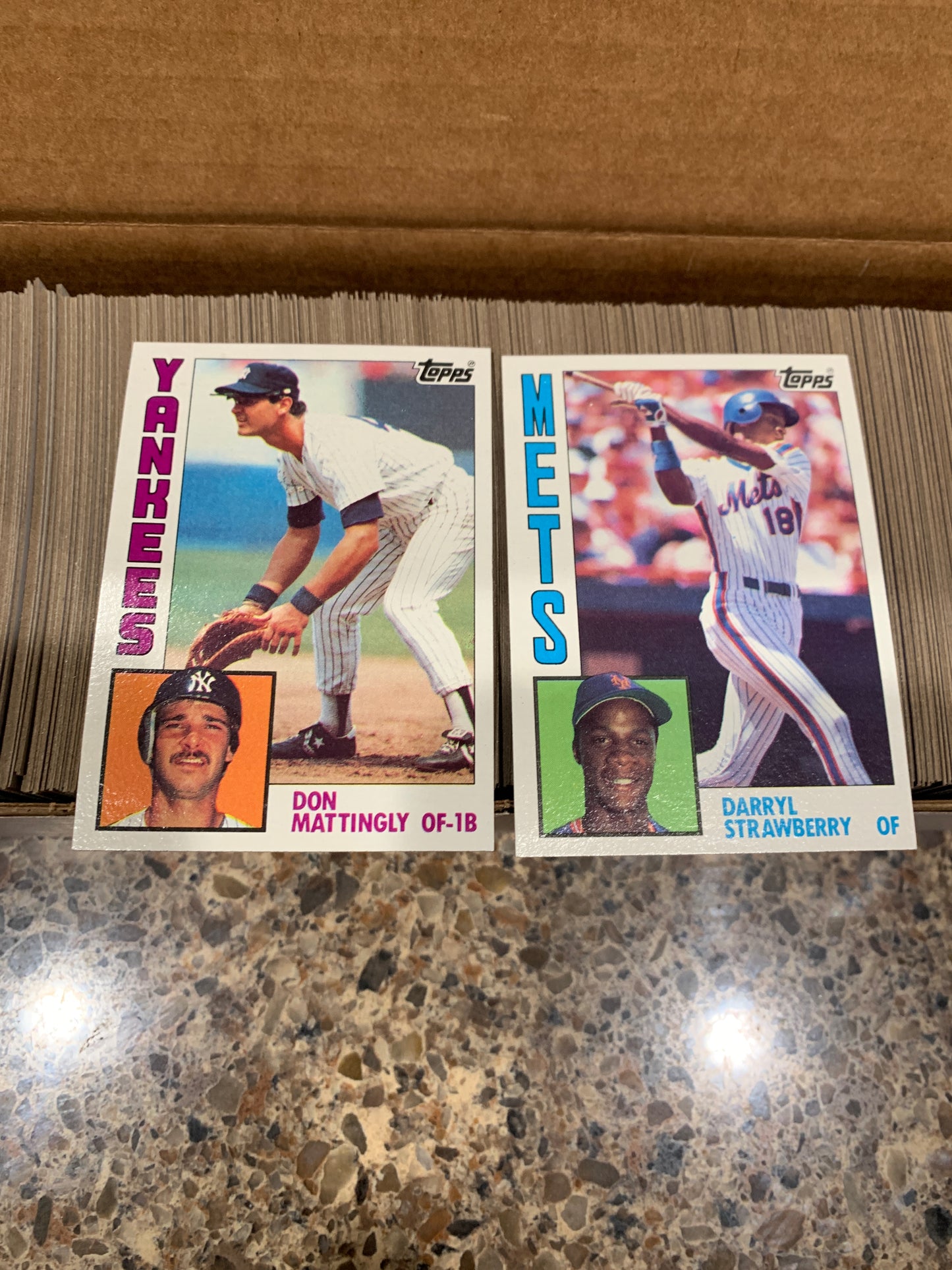 1984 Topps Baseball Complete Set from Vending Case Gem Mint Mattingly Strawberry