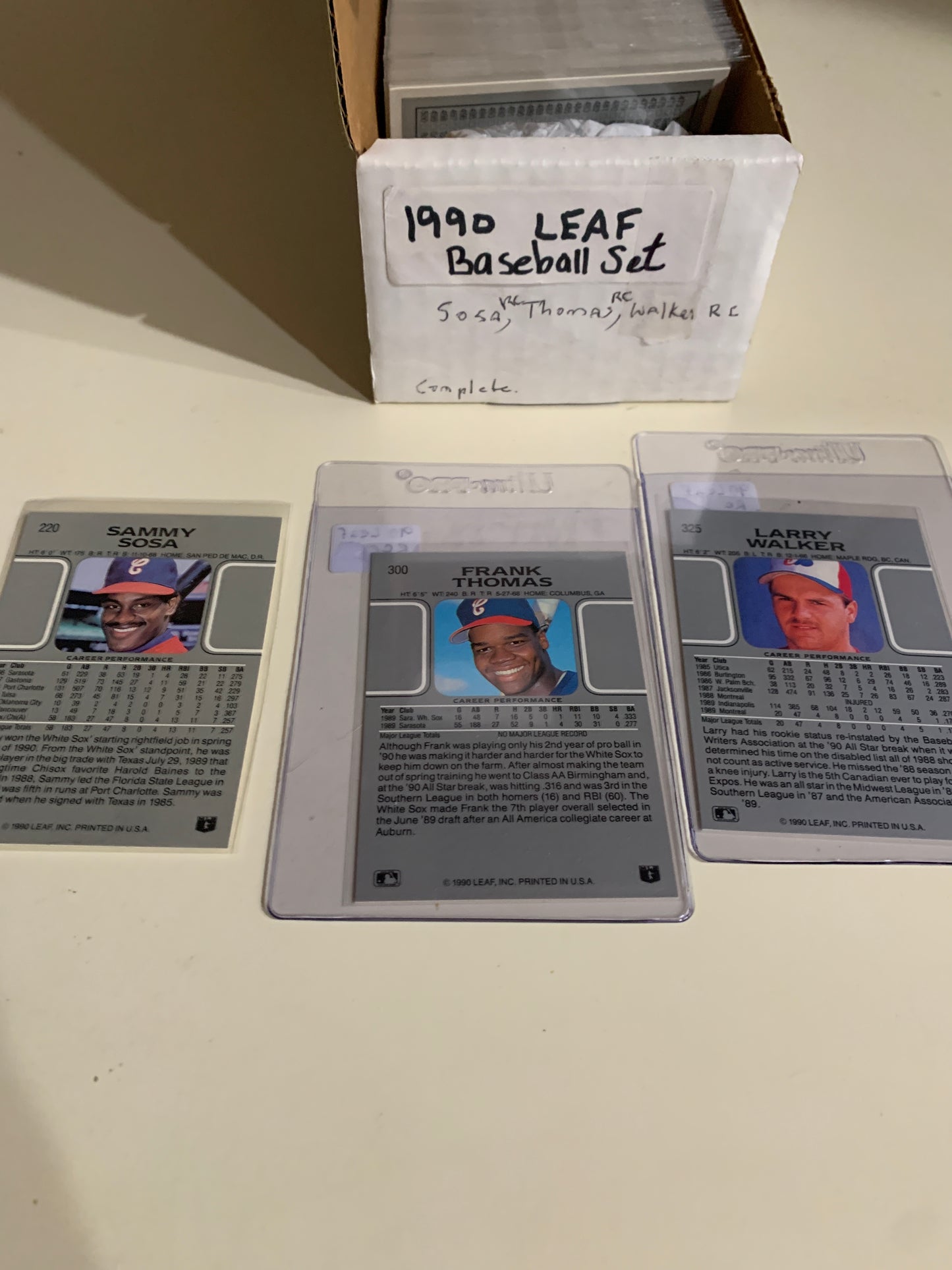 1990 leaf baseball complete set